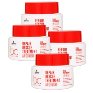 Schwarzkopf Bonacure Repair Rescue 4 x 200 ml Treatment für geschädigtes Haar