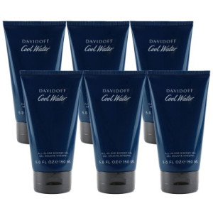 Davidoff Cool Water Man 6 x 150 ml All in One Showergel Duschgel Shower Gel