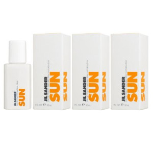 Jil Sander Sun 3 x 30 ml Eau de Toilette EDT Damenparfum