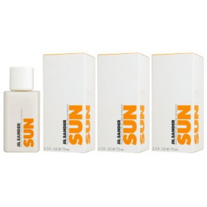 Jil Sander Sun 3 x 75 ml Eau de Toilette EDT Damenduft Damen Duft