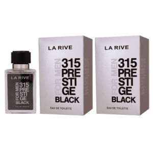 La Rive 315 Prestige Black for Men 2 x 100 ml Eau de Toilette EDT