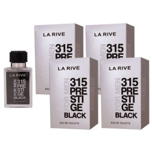 La Rive 315 Prestige Black for Men 4 x 100 ml Eau de Toilette EDT