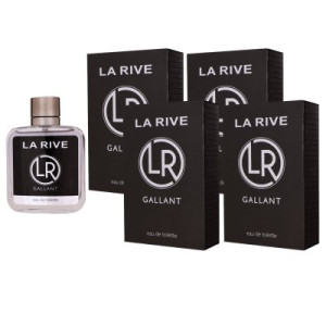 La Rive Gallant 4 x 100 ml Eau de Toilette EDT Herrenparfum