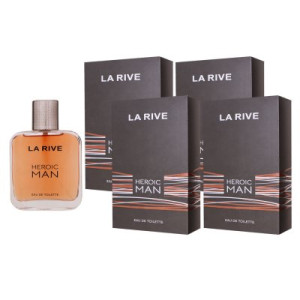 La Rive Heroic Man 4 x 100 ml Eau de Toilette EDT Herrenparfum