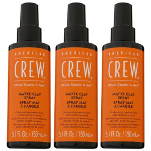 American Crew Matte Clay 3 x 150 ml Sprühgel mittlerer halt