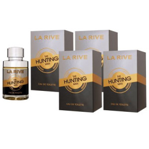 La Rive The Hunting Man 4 x 75 ml Eau de Toilette EDT Herrenparfum Herrenduft