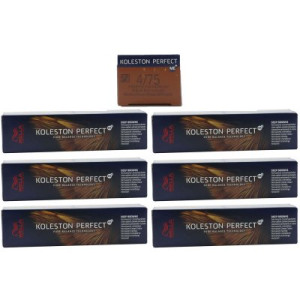 Wella Koleston 6 x 60 ml 4/75 mittelbraun braun-mahagoni