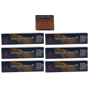 Wella Koleston 6 x 60 ml 5/75 hellbraun braun-mahagoni