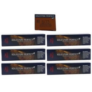 Wella Koleston 6 x 60 ml 6/73 dunkelblond braun gold