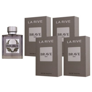 La Rive Brave 4 x 100 ml Eau de Toilette EDT Herrenparfum