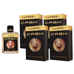 La Rive Cash for Men 4 x 100 ml Aftershave After Shave Herren