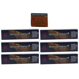 Wella Koleston 6 x 60 ml 7/75 mittelblond braun mahagoni