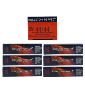 Wella Koleston Vibrant Reds 6 x 60 ml 44/44 intensives mittelbraun rotbraun