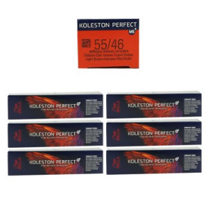 Wella Koleston Vibrant Reds 6 x 60 ml 55/46 hellbraun intensiv rot violett