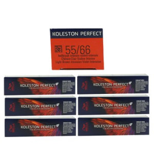 Wella Koleston Vibrant Reds 6 x 60 ml 55/66 hellbraun intensiv violett intensiv