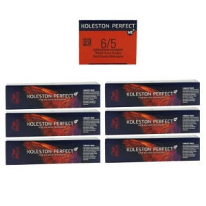 Wella Koleston Vibrant Reds 6 x 60 ml 6/5 dunkelblond mahagoni