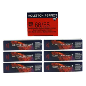 Wella Koleston Vibrant Reds 6 x 60 ml 66/55 dunkelblond intensiv mahagoni intensiv
