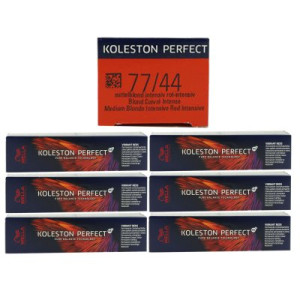 Wella Koleston Vibrant Reds 6 x 60 ml 77/44 mittelblond intensiv rot intensiv