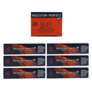 Wella Koleston Vibrant Reds 6 x 60 ml 8/41 dunkelblond rot asch