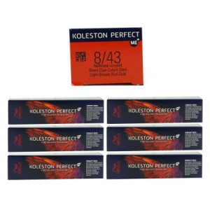 Wella Koleston Vibrant Reds 6 x 60 ml 8/43 hellblond rot gold