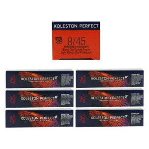 Wella Koleston Vibrant Reds 6 x 60 ml 8/45 hellblond rot mahagoni