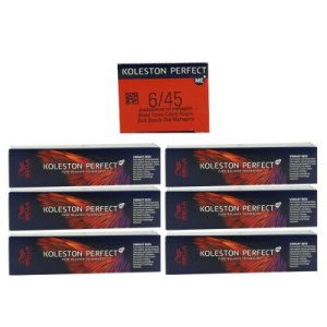 Wella Koleston Vibrant Reds 6 x 60 ml 6/45 dunkelblond rot mahagoni