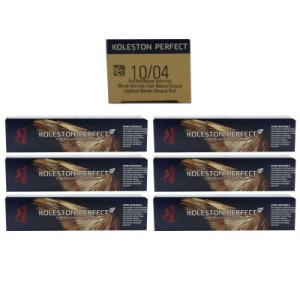 Wella Koleston 6 x 60 ml 10/04 hell lichtblond natur rot