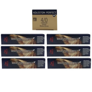 Wella Koleston 6 x 60 ml 4/0 mittelbraun