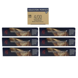 Wella Koleston 6 x 60 ml 4/00 mittelbraun natur