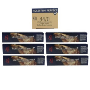 Wella Koleston 6 x 60 ml 44/0 mittelbraun intensiv natur