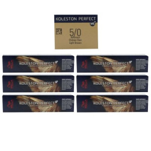 Wella Koleston 6 x 60 ml 5/0 hellbraun