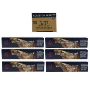 Wella Koleston 6 x 60 ml 5/07 hellbraun natur braun