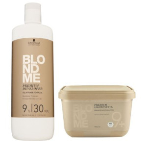 Schwarzkopf Blondme Blondierpulver 9+ 450g & 9 % Oxydant Entwickler