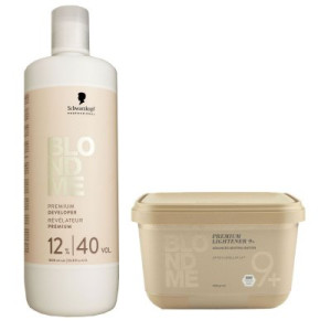 Schwarzkopf Blondme Blondierpulver 9+ 450g & 12% Oxydant Entwickler