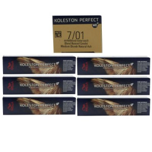Wella Koleston 6 x 60 ml 7/01 mittelblond natur asch