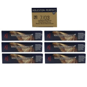 Wella Koleston 6 x 60 ml 7/03 mittelblond natur gold