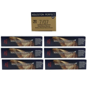Wella Koleston 6 x 60 ml 7/07 mittelblond natur braun