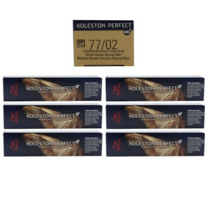 Wella Koleston 6 x 60 ml 77/02 mittelblond intensiv natur matt