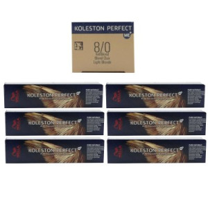 Wella Koleston 6 x 60 ml 8/0 hellblond