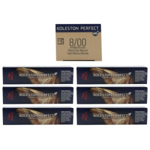 Wella Koleston 6 x 60 ml 8/00 hellblond natur