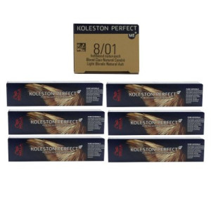 Wella Koleston 6 x 60 ml 8/01 helllblond natur asch