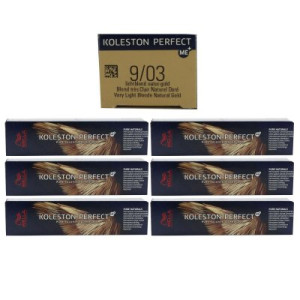 Wella Koleston 6 x 60 ml 9/03 lichtblond natur gold