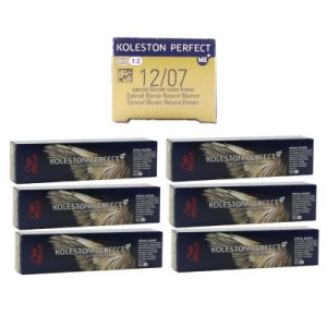 Wella Koleston 6 x 60 ml 12/07 Spezialblond natur–braun