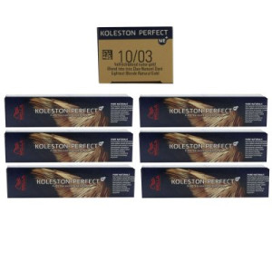 Wella Koleston 6 x 60 ml 10/03 hell lichtblond naturgold
