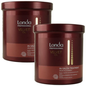 Londa Velvet Oil Treatment 2 x 750 ml tiefenreinigende Maske mit Arganöl