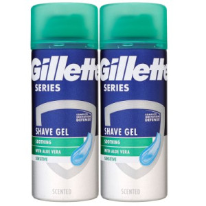 Gillette Series linderndes Rasiergel mit Aloe Vera 2 x 75 ml