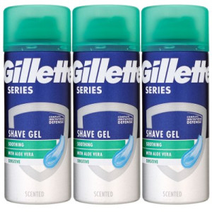 Gillette Series linderndes Rasiergel mit Aloe Vera 3 x 75 ml