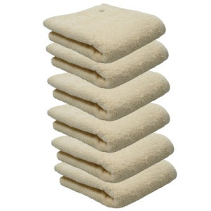 6er Ross Frottier Handtuch 4004 Vita 56 Sand 50 x 100 cm Baumwolle