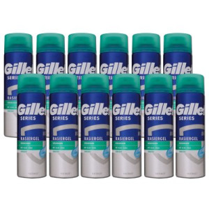 Gillette Series Sensitive Rasiergel 12 x 200 ml für empfindliche Haut