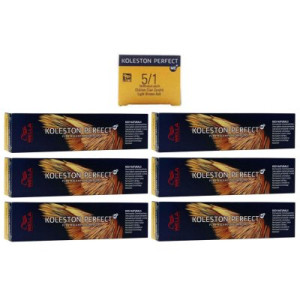 Wella Koleston 6 x 60 ml 5/1 hellbraun asch